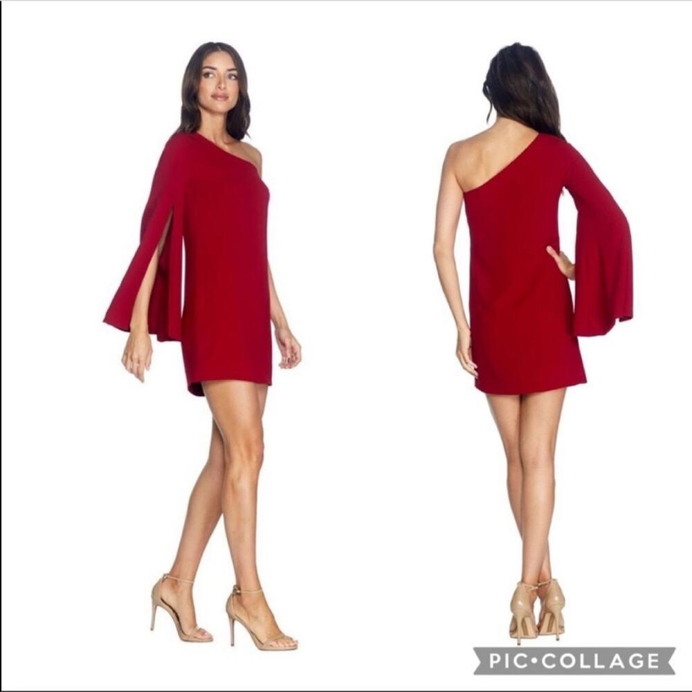 New Dress The Population One Shoulder Heidi Dress